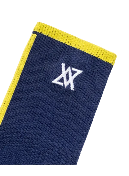 Yonex Sports Crew Socks 19248 (Dark Blue) - VA Edition VA logo detail