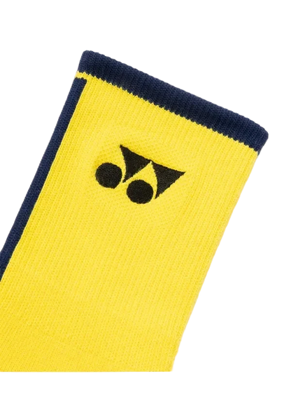 Yonex Sports Crew Socks 19248 (Laser Yellow) - VA Edition logo detail