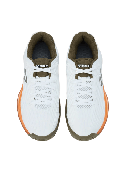 Yonex Tennis Shoe Power Cushion Eclipsion 5 Men (White/Brown) - Nexus Badminton
