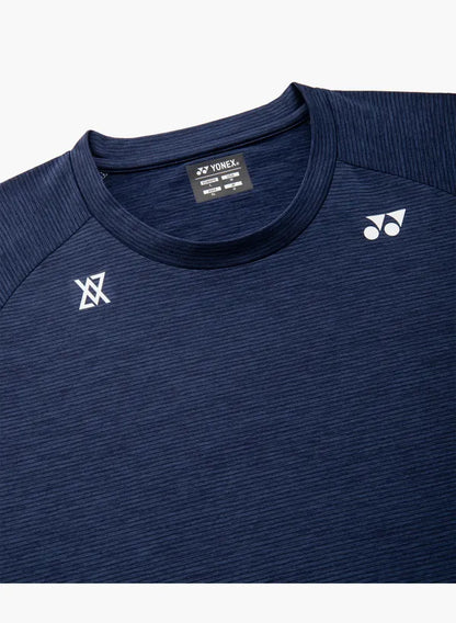 Yonex Unisex T-Shirt 16936 Dark Blue chest detail