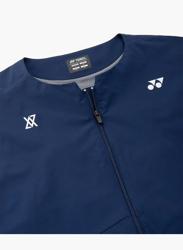 Yonex Unisex Warm-Up Jacket 50203 Dark Blue chest detail