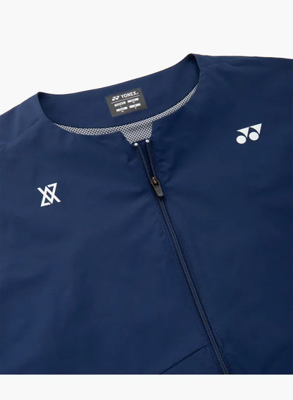 Yonex Unisex Warm-Up Jacket 50203 Dark Blue chest detail