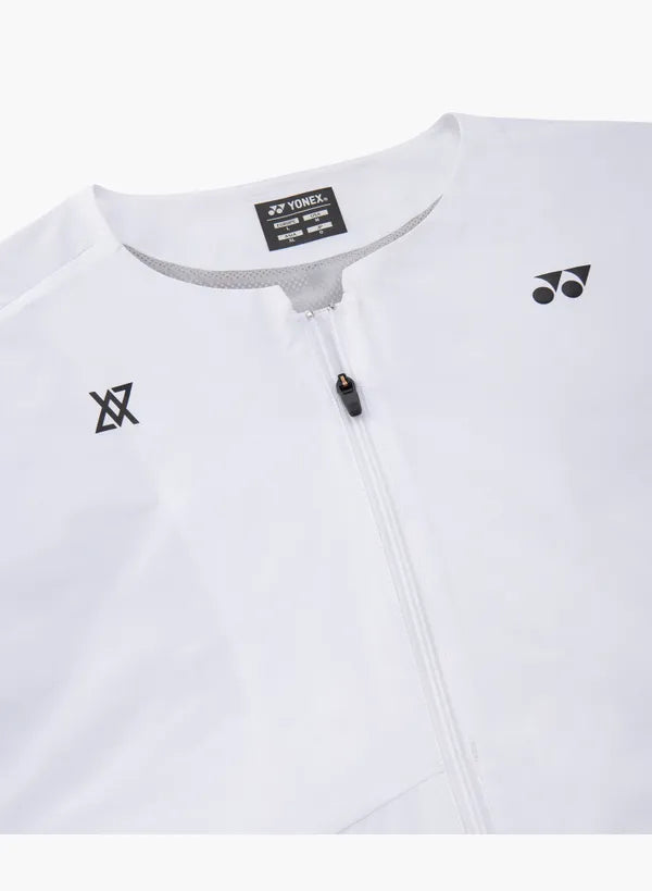 Yonex Unisex Warm-Up Jacket 50203 White chest detail