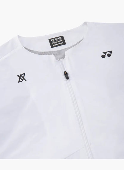 Yonex Unisex Warm-Up Jacket 50203 White chest detail