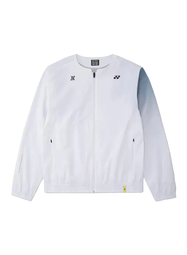 Yonex Unisex Warm-Up Jacket 50203 White front view