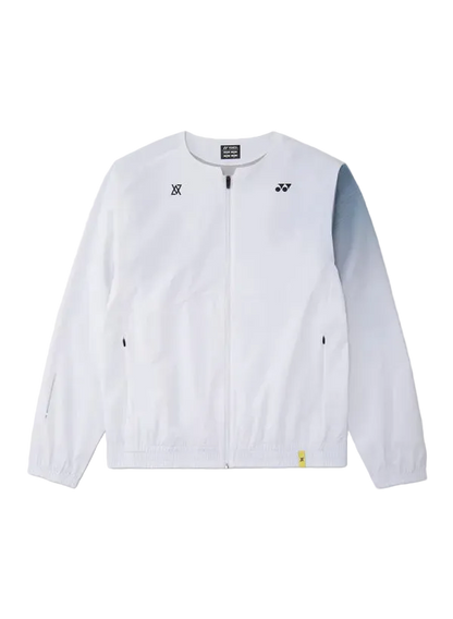 Yonex Unisex Warm-Up Jacket 50203 White front view