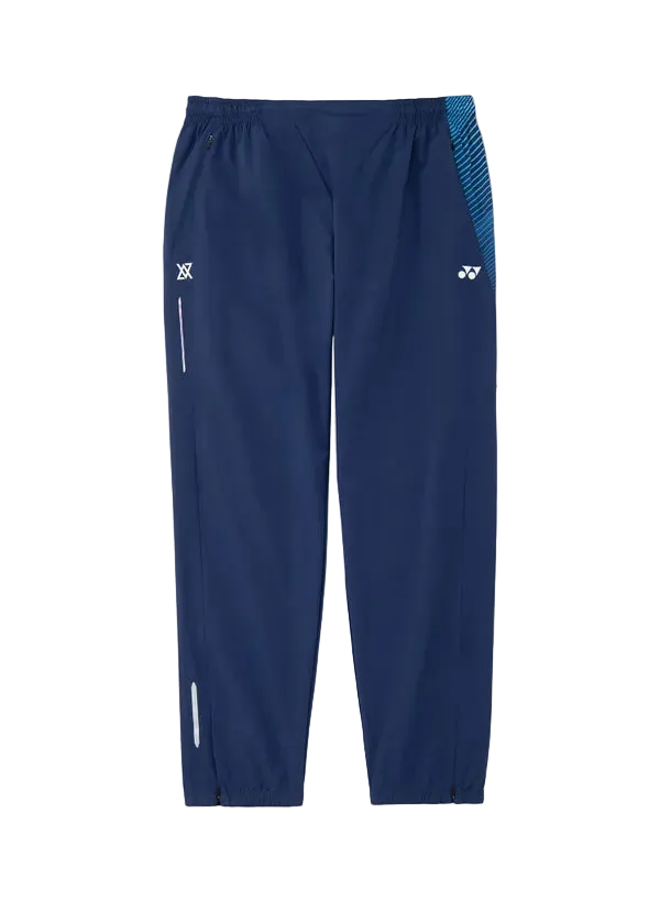 Yonex Unisex Warm-Up Pants 60203 Dark Blue front view