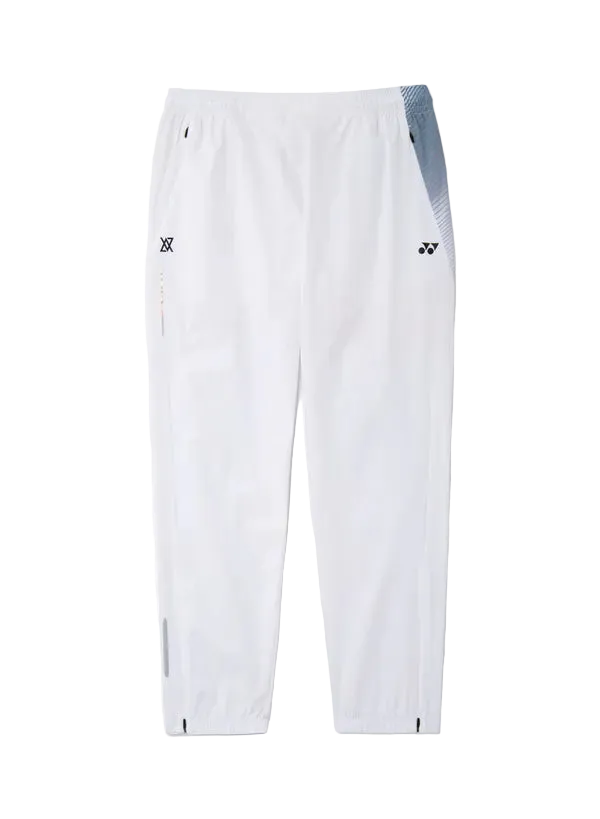 Yonex Unisex Warm-Up Pants 60203 White front view