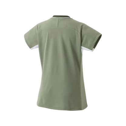 Yonex Women's Crew Neck Shirt 20769 (Light Olive) - Nexus Badminton