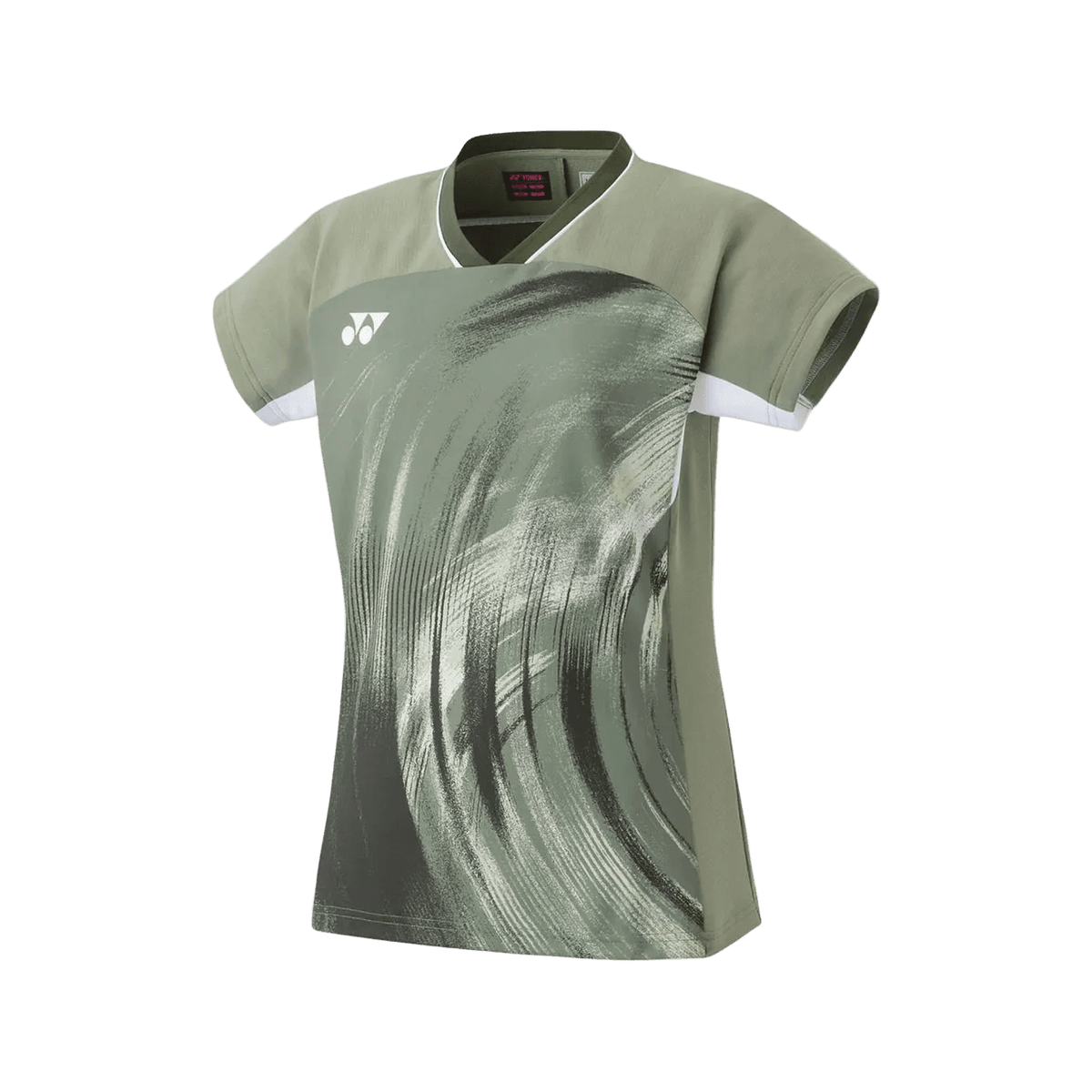 Yonex Women's Crew Neck Shirt 20769 (Light Olive) - Nexus Badminton