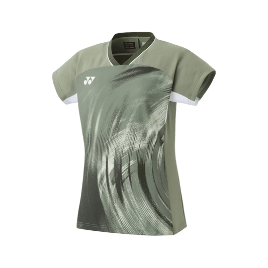 Yonex Women's Crew Neck Shirt 20769 (Light Olive) - Nexus Badminton