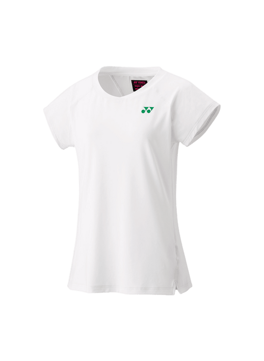 Yonex Women's Crew Neck Shirt 20839 (White) - Nexus Badminton