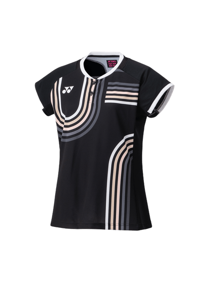 Yonex Women's Crew Neck Shirt 20854 (Black) - Nexus Badminton