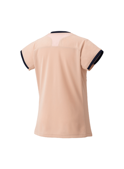 Yonex Women's Crew Neck Shirt 20854 (Pink Beige) - Nexus Badminton