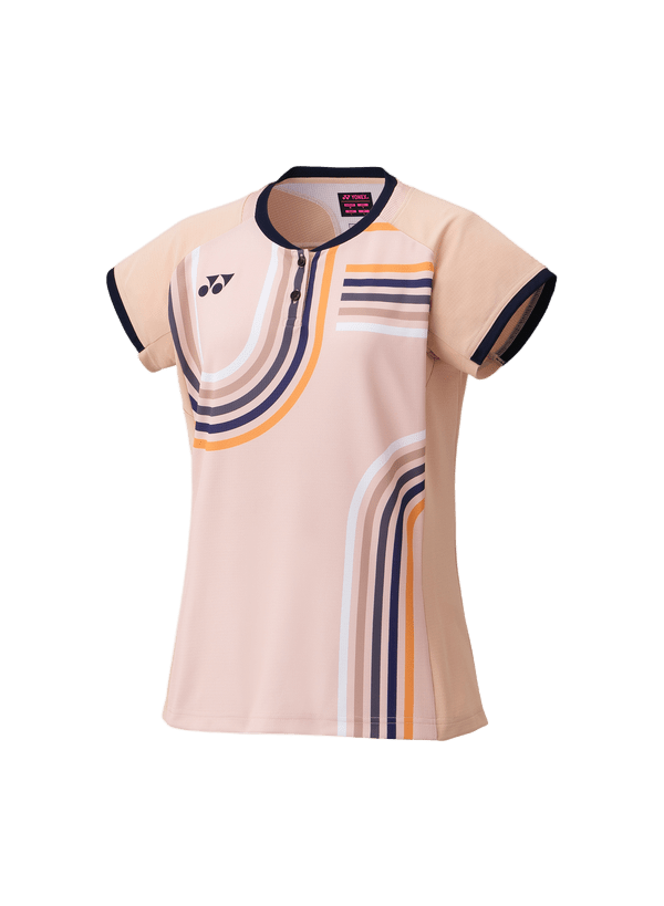 Yonex Women's Crew Neck Shirt 20854 (Pink Beige) - Nexus Badminton