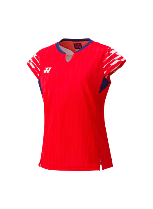 Yonex Women's Crew Neck Shirt 20860 (Clear Red) - Nexus Badminton