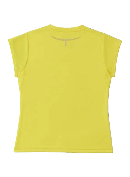 Yonex Women's Crew Neck Shirt 20970 (Laser Yellow) - VA Edition back view