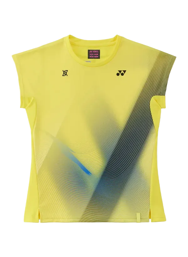 Yonex Women's Crew Neck Shirt 20970 (Laser Yellow) - VA Edition front view