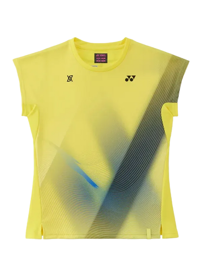 Yonex Women's Crew Neck Shirt 20970 (Laser Yellow) - VA Edition front view