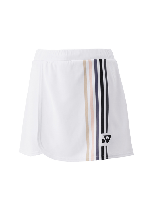 Yonex Women's Skirt w/ Inner Shorts 26156 (White) - Nexus Badminton