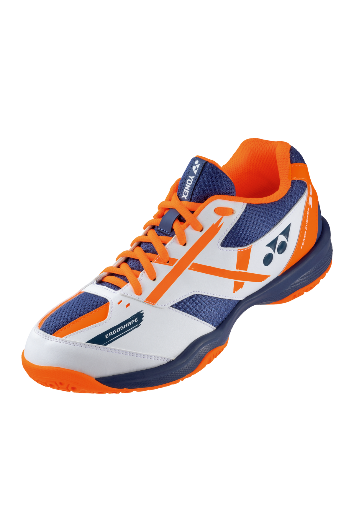 YONEX POWER CUSHION シューズ オレンジ レッド26cm Yonex Badminton Shoe Power Cushion 39 (White/Orange) - Nexus Badminton