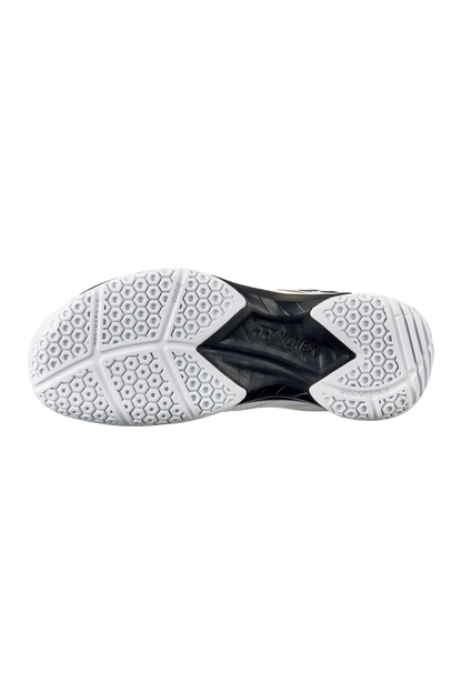 Yonex Badminton Shoe Power Cushion 39 Wide (White/Gold) - Nexus Badminton