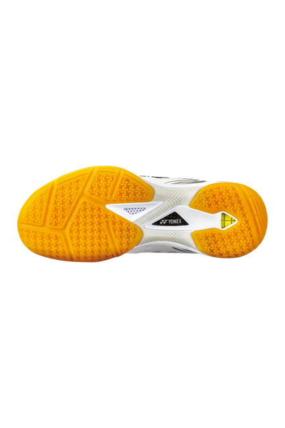 Yonex Badminton Shoe Power Cushion 65Z3 Wide Unisex (White/Orange) - Nexus Badminton