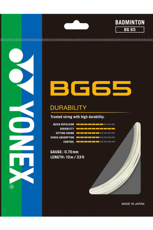 Yonex Badminton String BG65 - 10m Set & 200m Reel - Nexus Badminton