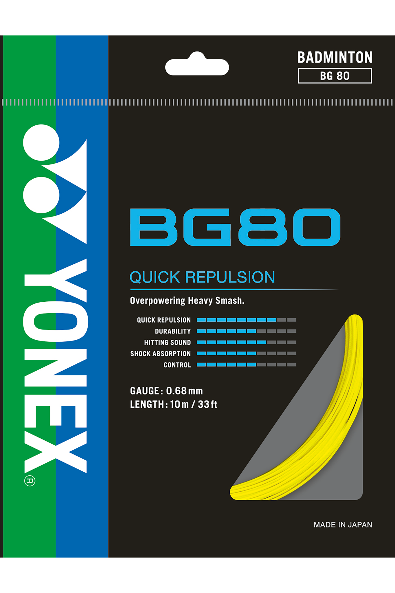 Yonex Badminton String BG80 - 10m Set & 200m Reel - Nexus Badminton