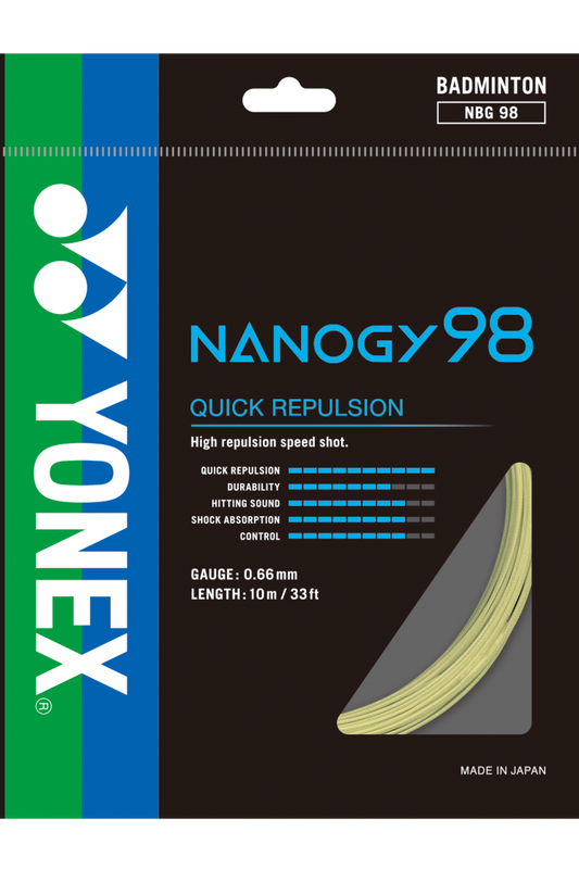 Yonex Badminton String Nanogy 98 - 10m Set & 200m Reel - Nexus Badminton